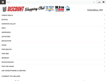 Tablet Screenshot of columbus.discountshoppingclub.com